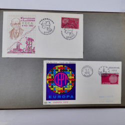 Collection commémoratifs de France 1937-1974 en un album.
