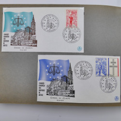 Collection commémoratifs de France 1937-1974 en un album.