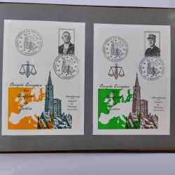 Collection commémoratifs de France 1937-1974 en un album.