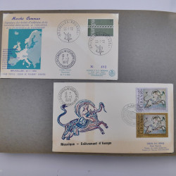 Collection commémoratifs de France 1937-1974 en un album.