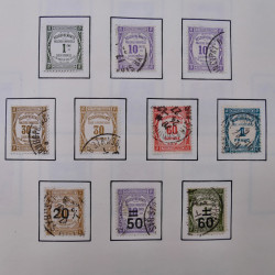 Collection timbres du monde classique neufs et oblitérés en un album.