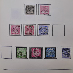 Collection timbres d'Allemagne neufs et oblitérés en un album.