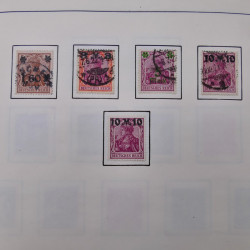Collection timbres d'Allemagne neufs et oblitérés en un album.