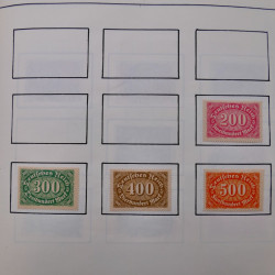 Collection timbres d'Allemagne neufs et oblitérés en un album.