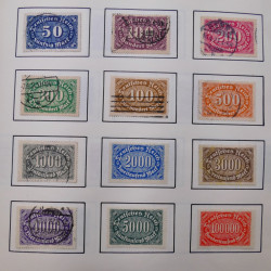 Collection timbres d'Allemagne neufs et oblitérés en un album.