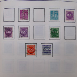 Collection timbres d'Allemagne neufs et oblitérés en un album.