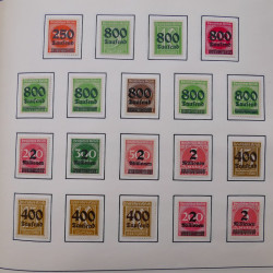 Collection timbres d'Allemagne neufs et oblitérés en un album.
