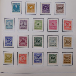 Collection timbres d'Allemagne neufs et oblitérés en un album.