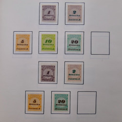 Collection timbres d'Allemagne neufs et oblitérés en un album.