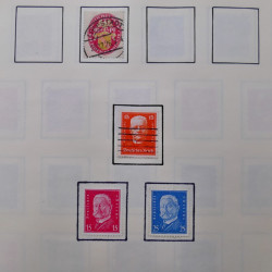 Collection timbres d'Allemagne neufs et oblitérés en un album.