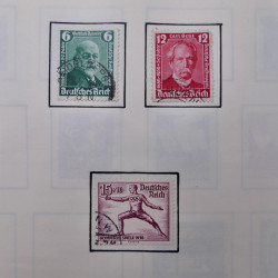 Collection timbres d'Allemagne neufs et oblitérés en un album.