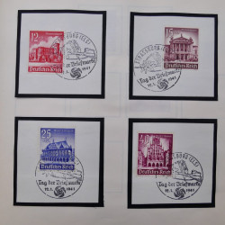 Collection timbres d'Allemagne neufs et oblitérés en un album.