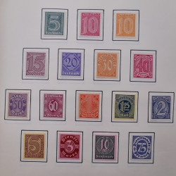 Collection timbres d'Allemagne neufs et oblitérés en un album.