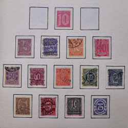 Collection timbres d'Allemagne neufs et oblitérés en un album.