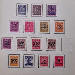 Collection timbres d'Allemagne neufs et oblitérés en un album.