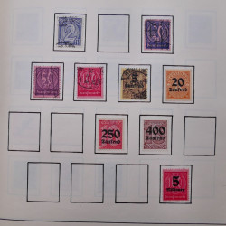 Collection timbres d'Allemagne neufs et oblitérés en un album.