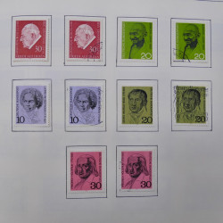 Collection timbres d'Allemagne neufs et oblitérés en un album.