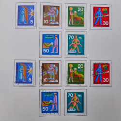 Collection timbres d'Allemagne neufs et oblitérés en un album.