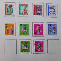 Collection timbres d'Allemagne neufs et oblitérés en un album.