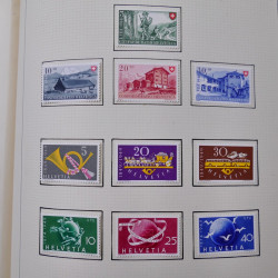Collection timbre d'Europe neufs période semi-moderne en un album.