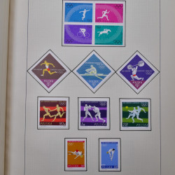 Collection timbres de Pologne neufs 1964-1979 en un album.