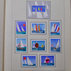 Collection timbres de Pologne neufs 1964-1979 en un album.
