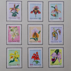 Collection timbres de Pologne neufs 1964-1979 en un album.