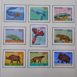 Collection timbres de Pologne neufs 1964-1979 en un album.