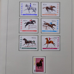 Collection timbres de Pologne neufs 1964-1979 en un album.