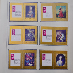 Collection timbres de Pologne neufs 1964-1979 en un album.