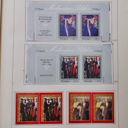 Collection timbres de Pologne neufs 1964-1979 en un album.