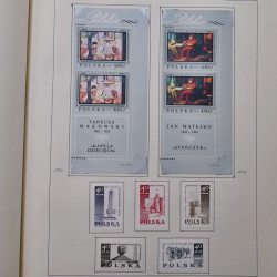 Collection timbres de Pologne neufs 1964-1979 en un album.