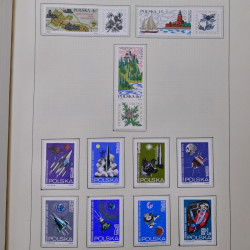 Collection timbres de Pologne neufs 1964-1979 en un album.