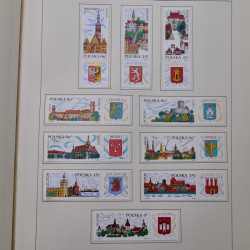 Collection timbres de Pologne neufs 1964-1979 en un album.