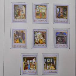 Collection timbres de Pologne neufs 1964-1979 en un album.
