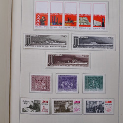 Collection timbres de Pologne neufs 1964-1979 en un album.