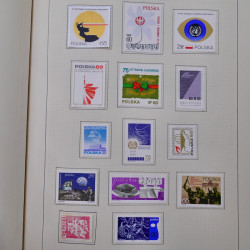 Collection timbres de Pologne neufs 1964-1979 en un album.