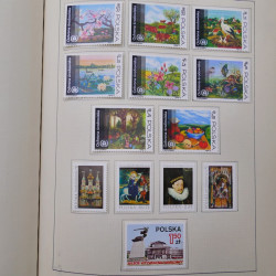 Collection timbres de Pologne neufs 1964-1979 en un album.