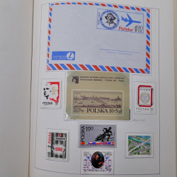 Collection timbres de Pologne neufs 1964-1979 en un album.