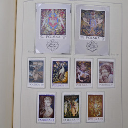 Collection timbres de Pologne neufs 1964-1979 en un album.