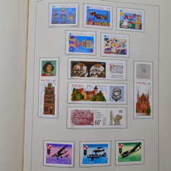 Collection timbres de Pologne neufs 1964-1979 en un album.