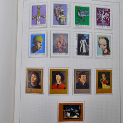 Collection timbres de Pologne neufs 1964-1979 en un album.