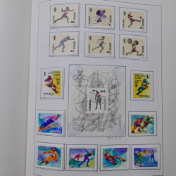 Collection timbres de Pologne neufs 1964-1979 en un album.