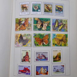 Collection timbres de Pologne neufs 1964-1979 en un album.