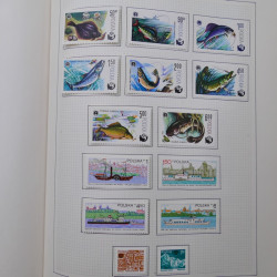 Collection timbres de Pologne neufs 1964-1979 en un album.
