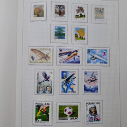 Collection timbres de Pologne neufs 1964-1979 en un album.