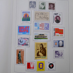 Collection timbres de Pologne neufs 1964-1979 en un album.