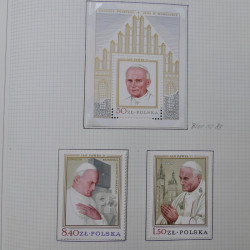 Collection timbres de Pologne neufs 1964-1979 en un album.