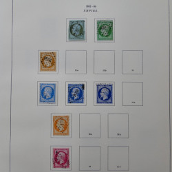 Collection timbres de France 1849-1983 neufs et oblitérés en 2 albums.