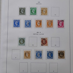 Collection timbres de France 1849-1983 neufs et oblitérés en 2 albums.